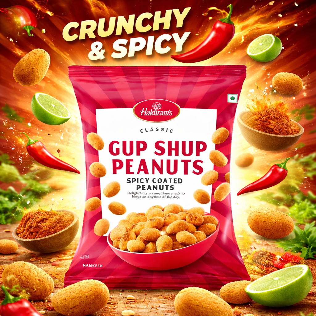 Haldiram Gup Shup Peanuts | 38g Pack | The Snack Pause