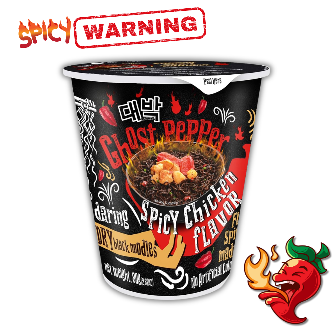Daebak Ghost Pepper Spicy Chicken Black Noodles