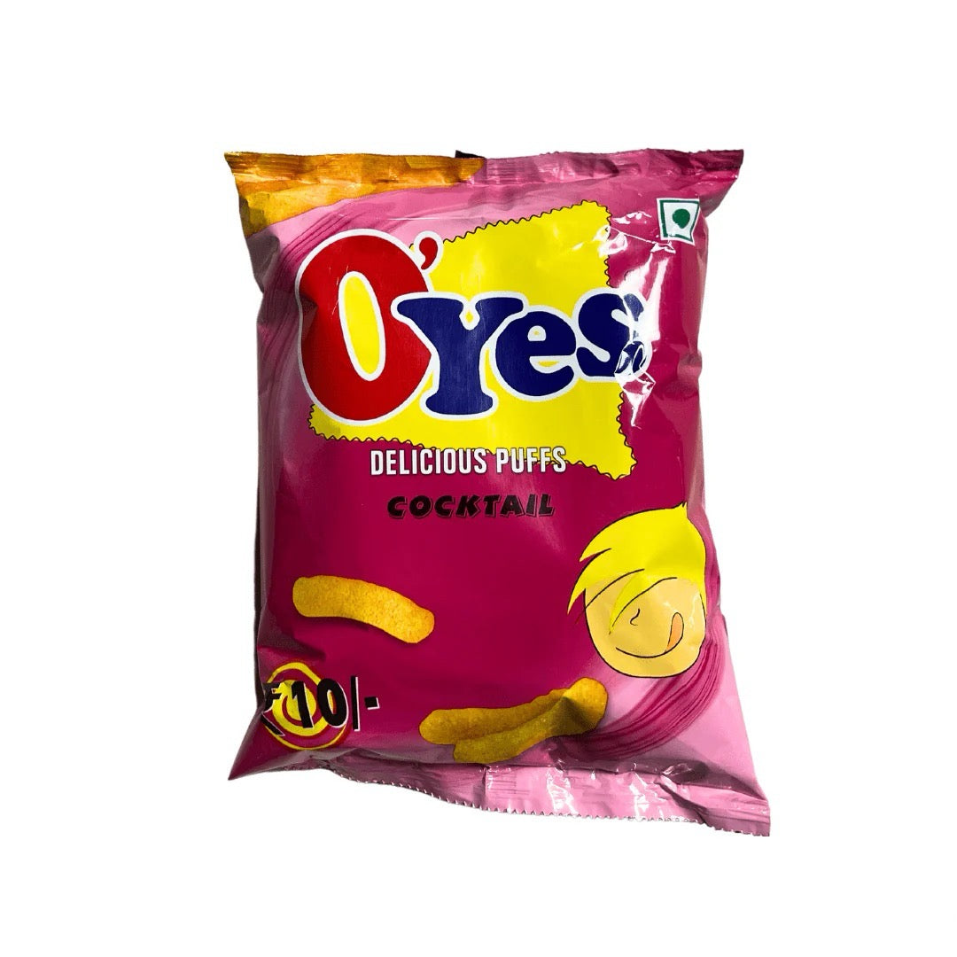 Oyes Pudding Oyes Cocktail | Imported Indian Puffs – The Snack Pause