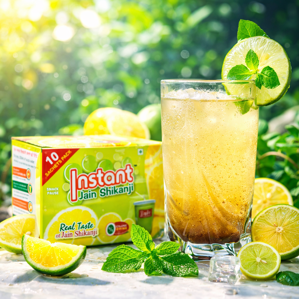 Jain Shikanji | 10 Sachets Box | The Snack Pause