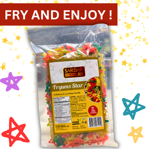 Star Fryums | 200g Pack | Fry and Enjoy | Imported from India