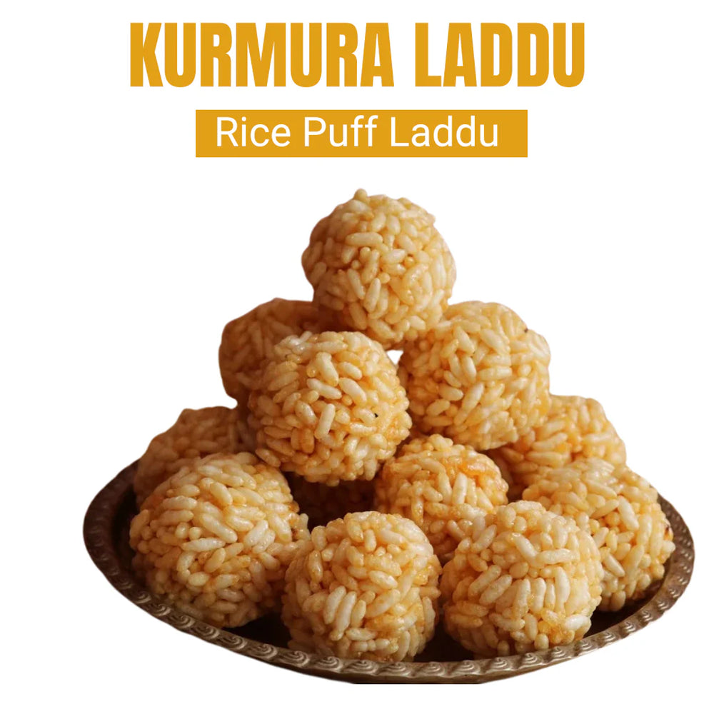 Kurmura laddu ( Rice Puff Ladu ) PACK OF 6 (100g) | The Snack Pause