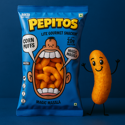Pepitos Corn Puffs - Magic Masala -XXL Party Pack -140g