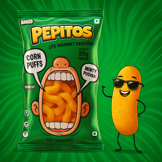 Pepitos Corn Puffs - Minty Pudina-XXL Party Pack -140g
