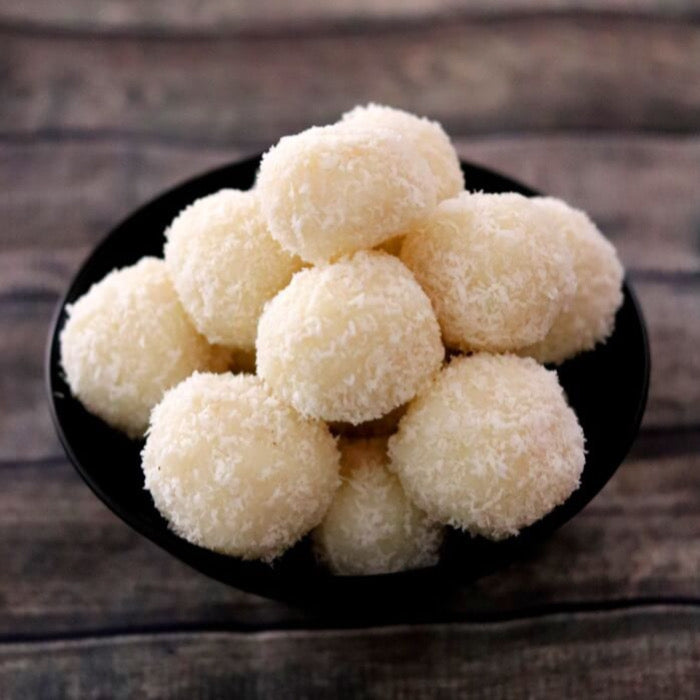 Coconut Ladoo | The Snack Pause