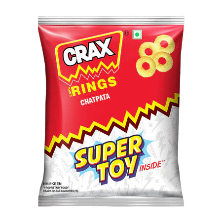 Crax Rings Chatpata Flavour| BIG PACK | Imported Indian Puff Rings